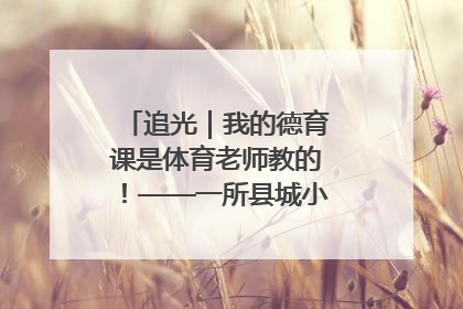 追光｜我的德育课是体育老师教的！——一所县城小学的思政课改革
