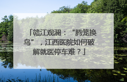 赣江观澜：“腾笼换鸟”，江西医院如何破解就医停车难？