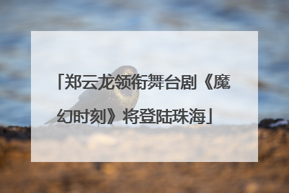 郑云龙领衔舞台剧《魔幻时刻》将登陆珠海