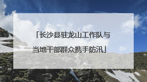 长沙县驻龙山工作队与当地干部群众携手防汛