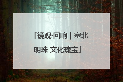 镜观·回响｜塞北明珠 文化瑰宝