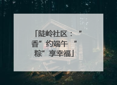 陡岭社区：“香”约端午 “粽”享幸福