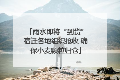 雨水即将“到货” 宿迁各地组织抢收 确保小麦颗粒归仓