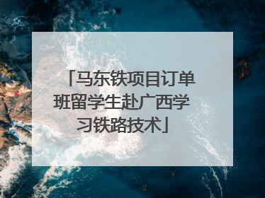 马东铁项目订单班留学生赴广西学习铁路技术