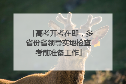 高考开考在即，多省份省领导实地检查考前准备工作