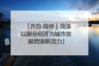 齐鲁·菏评｜菏泽以展会经济为城市发展增添新活力