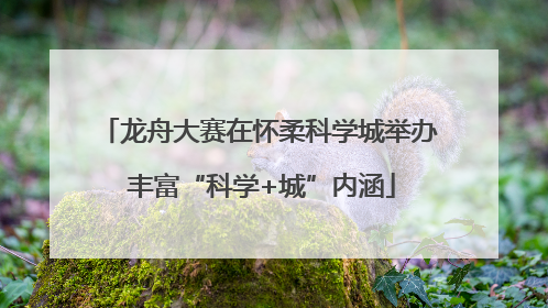 龙舟大赛在怀柔科学城举办 丰富“科学+城”内涵