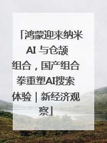 鸿蒙迎来纳米 AI 与仓颉组合，国产组合拳重塑AI搜索体验｜新经济观察
