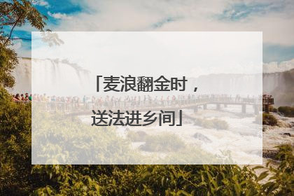 麦浪翻金时，送法进乡间