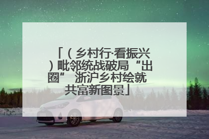 （乡村行·看振兴）毗邻统战破局“出圈” 浙沪乡村绘就共富新图景