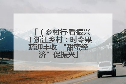 （乡村行·看振兴）浙江乡村：时令果蔬迎丰收 “甜蜜经济”促振兴