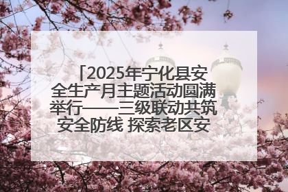 2025年宁化县安全生产月主题活动圆满举行——三级联动共筑安全防线 探索老区安全发展新路径