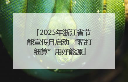 2025年浙江省节能宣传月启动 “精打细算”用好能源