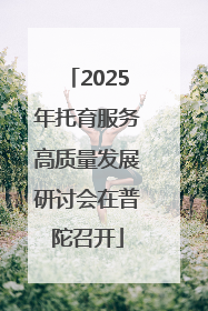 2025年托育服务高质量发展研讨会在普陀召开
