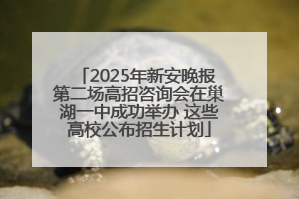 2025年新安晚报第二场高招咨询会在巢湖一中成功举办 这些高校公布招生计划