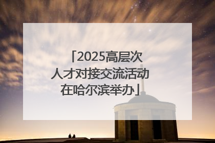 2025高层次人才对接交流活动在哈尔滨举办