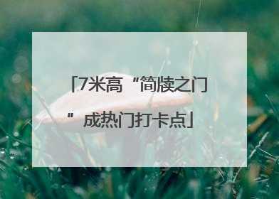 7米高“简牍之门”成热门打卡点