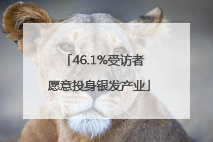 46.1%受访者愿意投身银发产业