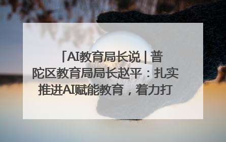 AI教育局长说 | 普陀区教育局局长赵平：扎实推进AI赋能教育，着力打造“适合教育”新体系