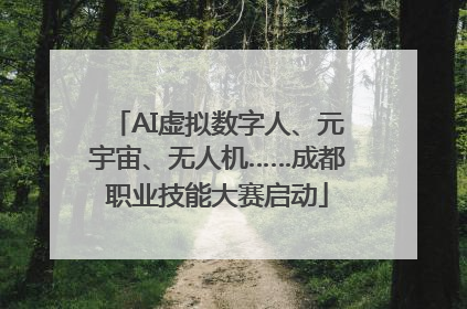 AI虚拟数字人、元宇宙、无人机……成都职业技能大赛启动