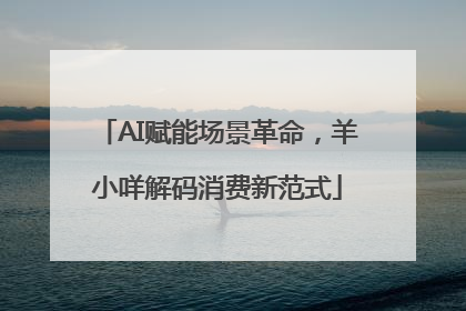 AI赋能场景革命，羊小咩解码消费新范式